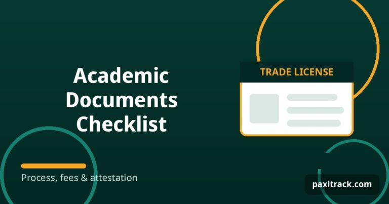 Academic Documents Checklist