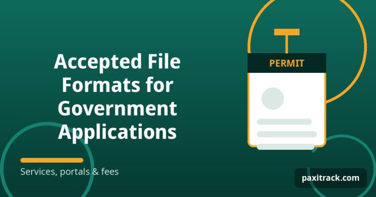 Accepted File Formats for Government Applications