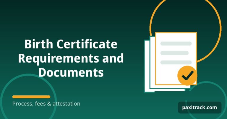 Birth Certificate Requirements and Documents