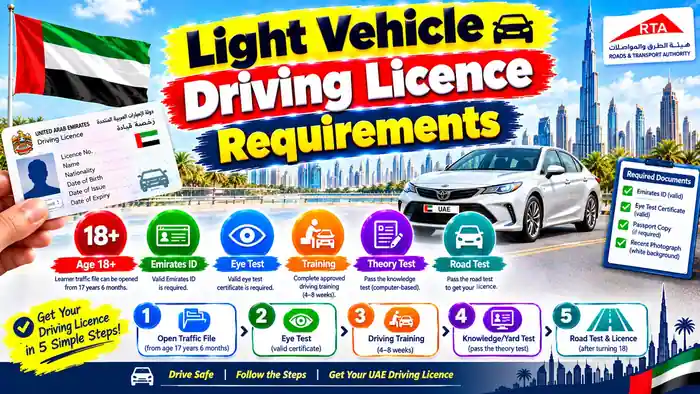 Light Vehicle Driving Licence Requirements