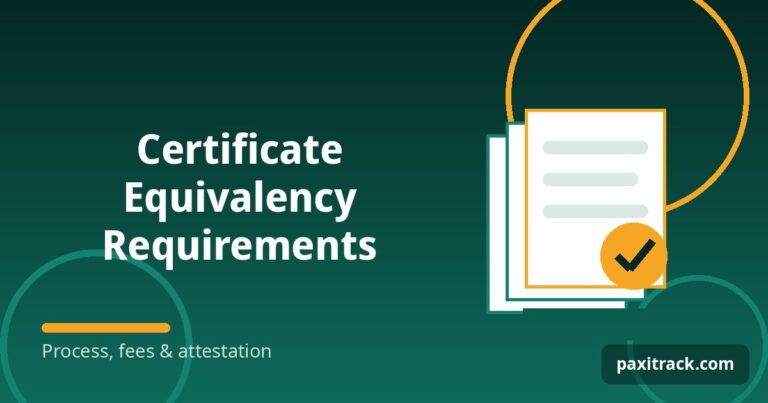 Certificate Equivalency Requirements