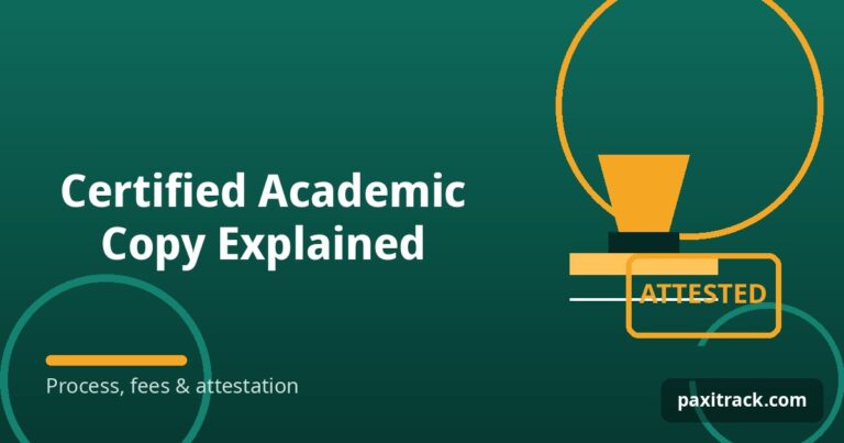 Certified Academic Copy Explained