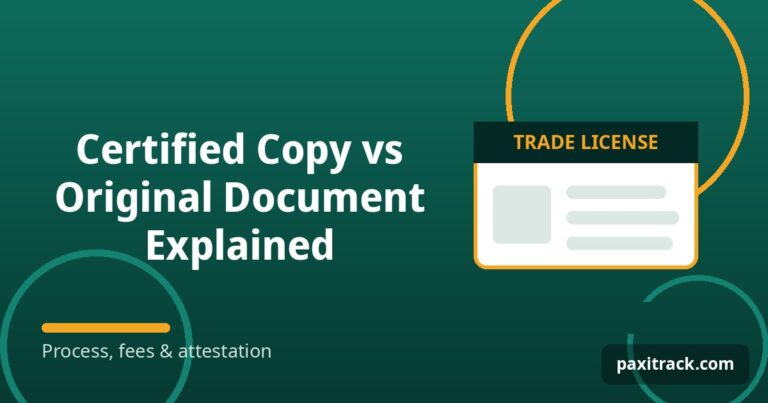 Certified Copy vs Original Document Explained