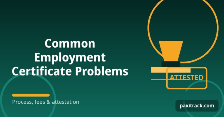 Common Employment Certificate Problems