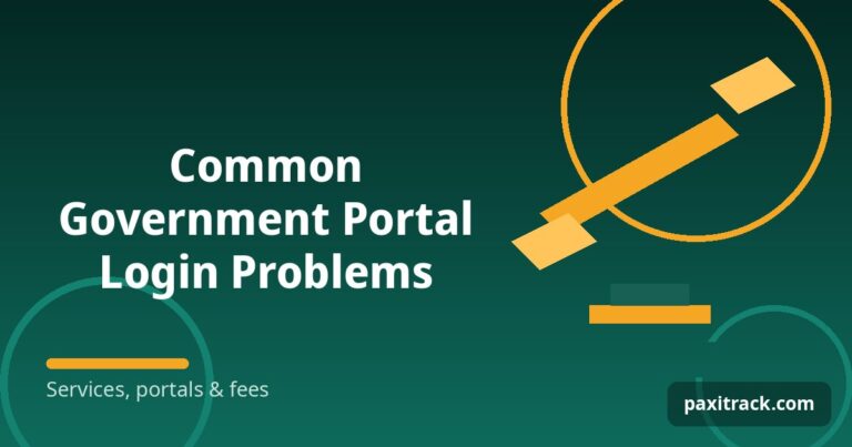 Common Government Portal Login Problems