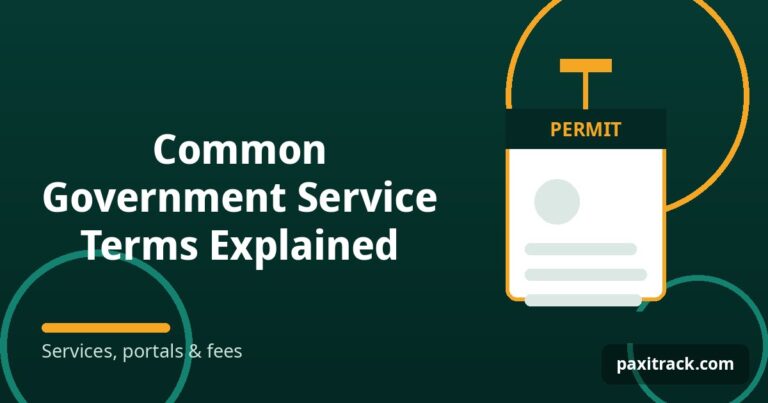 Common Government Service Terms Explained