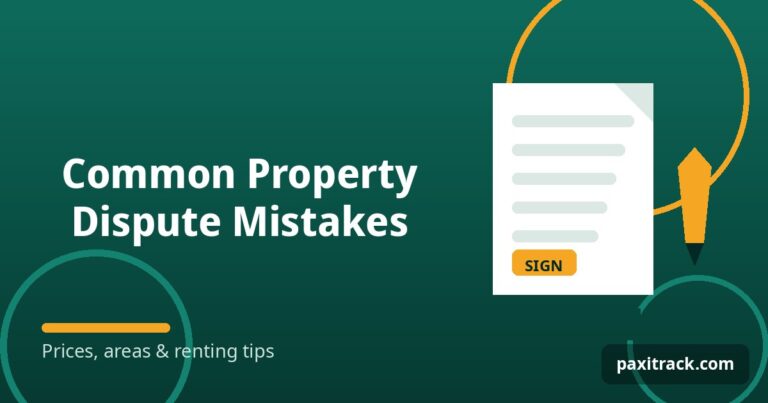 Common Property Dispute Mistakes