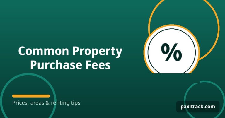 Common Property Purchase Fees