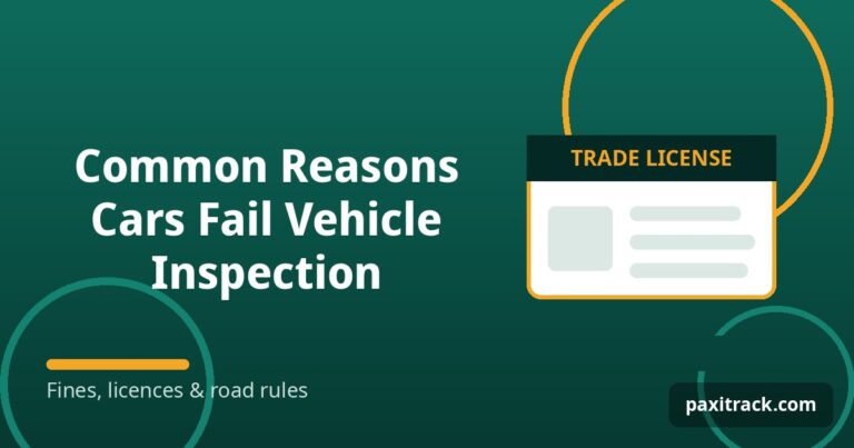 Common Reasons Cars Fail Vehicle Inspection
