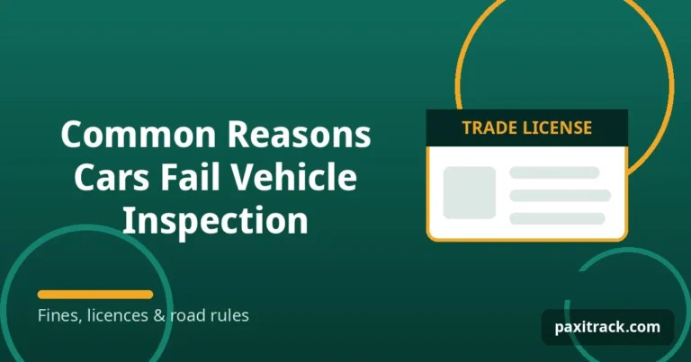 Common Reasons Cars Fail Vehicle Inspection