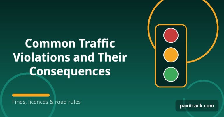 Common Traffic Violations and Their Consequences