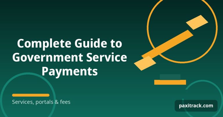 Complete Guide to Government Service Payments