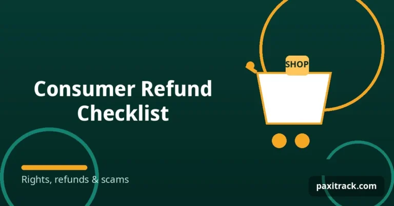Consumer Refund Checklist
