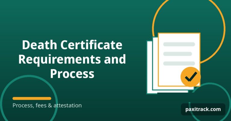 Death Certificate Requirements and Process