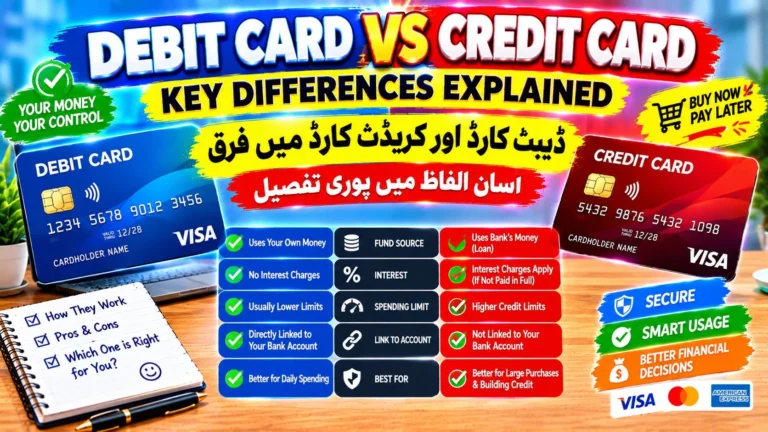 debit card vs credit card differences