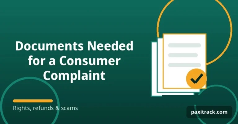 Documents Needed for a Consumer Complaint