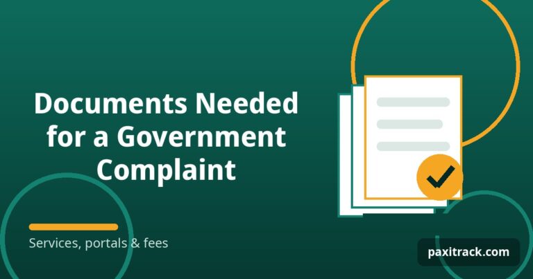 Documents Needed for a Government Complaint