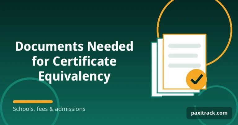 Documents Needed for Certificate Equivalency