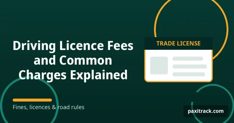 Driving Licence Fees and Common Charges Explained