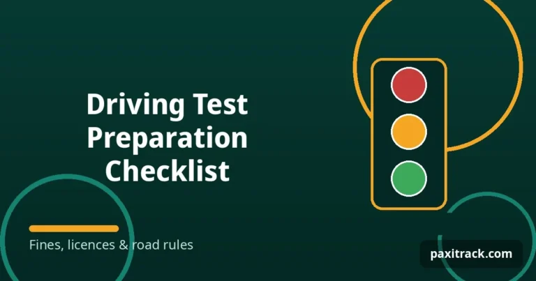 Driving Test Preparation Checklist