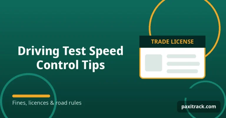 Driving Test Speed Control Tips