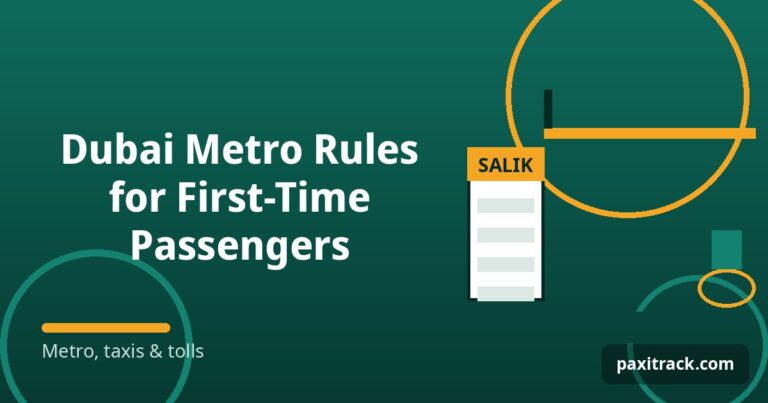 Dubai Metro Rules for First-Time Passengers