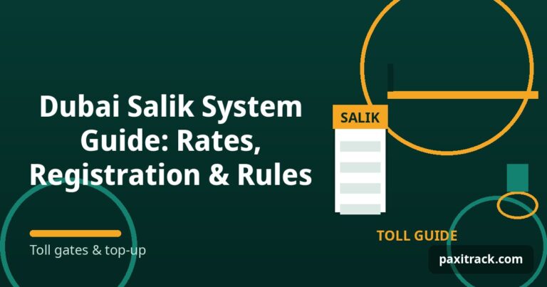 Dubai Salik System Guide: Rates, Registration & Rules
