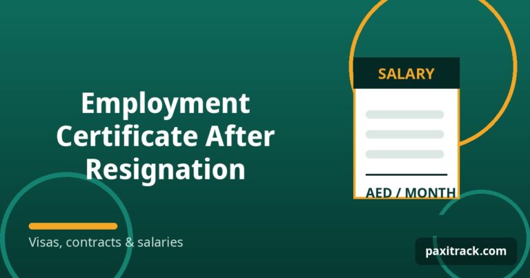 Employment Certificate After Resignation