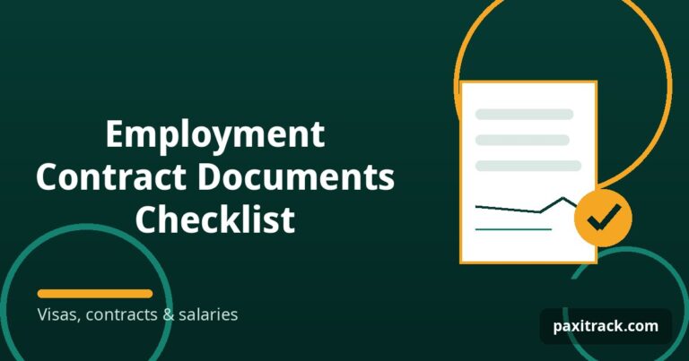 Employment Contract Documents Checklist