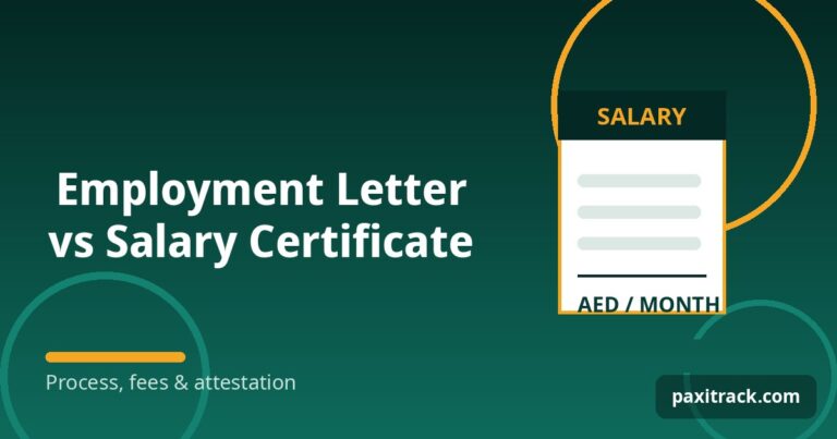 Employment Letter vs Salary Certificate