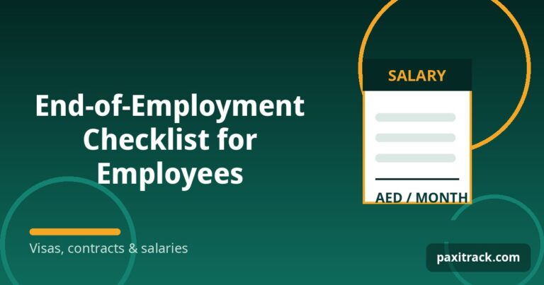 End-of-Employment Checklist for Employees