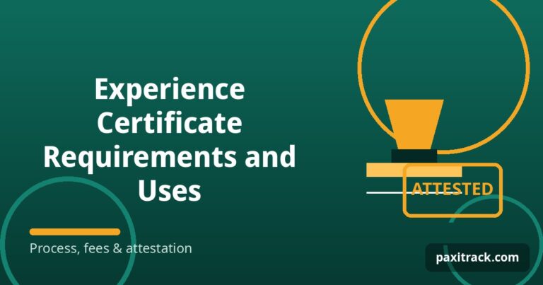 Experience Certificate Requirements and Uses