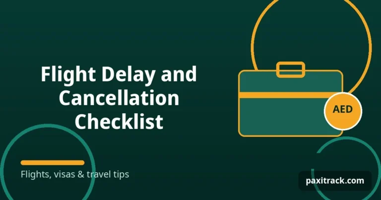 Flight Delay and Cancellation Checklist