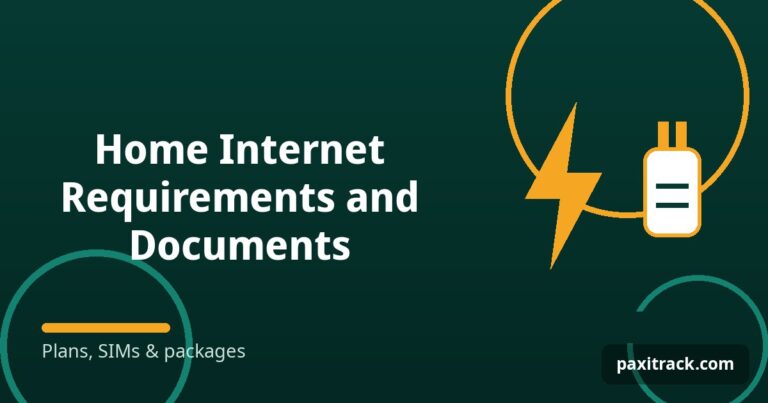 Home Internet Requirements and Documents