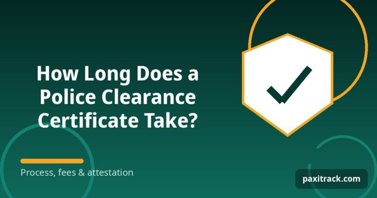 How Long Does a Police Clearance Certificate Take?