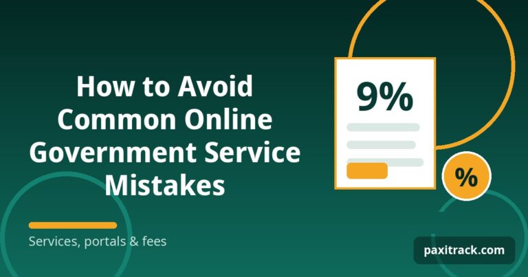 How to Avoid Common Online Government Service Mistakes