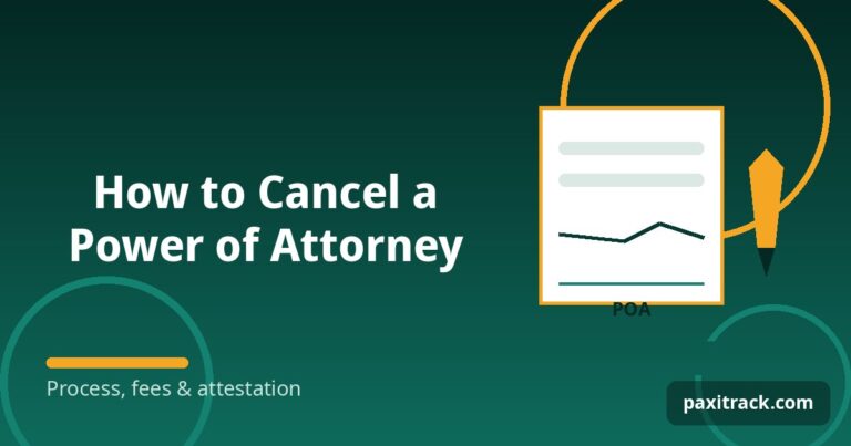 How to Cancel a Power of Attorney