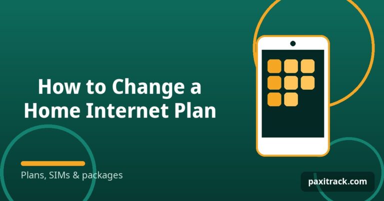 How to Change a Home Internet Plan