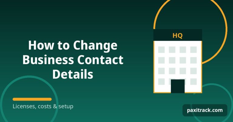 How to Change Business Contact Details