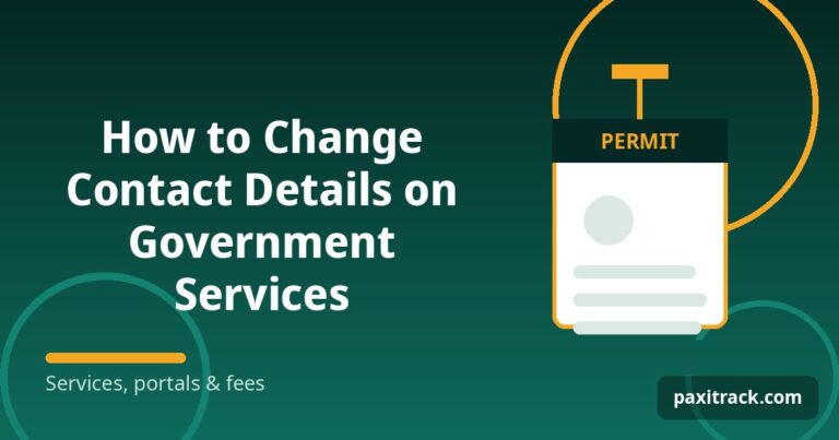 How to Change Contact Details on Government Services