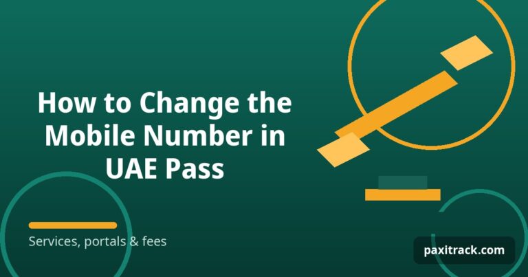 How to Change the Mobile Number in UAE Pass