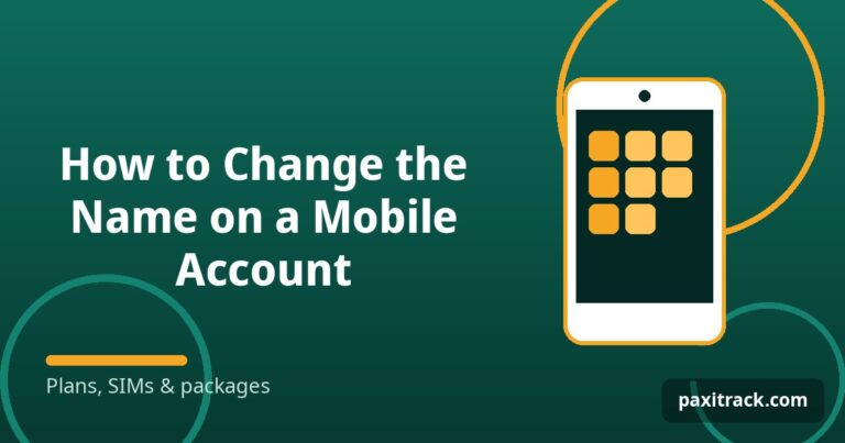 How to Change the Name on a Mobile Account
