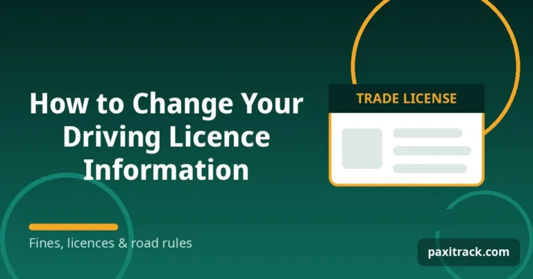 How to Change Your Driving Licence Information