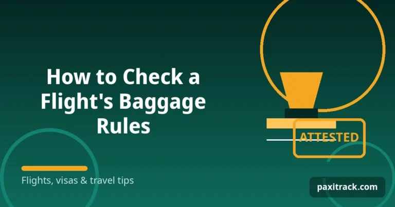 How to Check a Flight's Baggage Rules