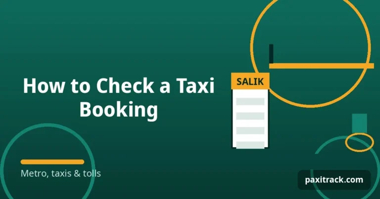 How to Check a Taxi Booking