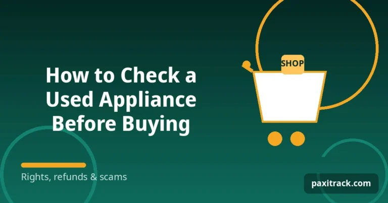 How to Check a Used Appliance Before Buying