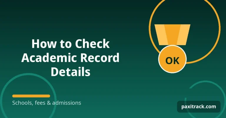 How to Check Academic Record Details