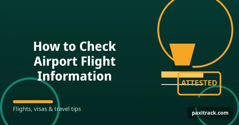 How to Check Airport Flight Information