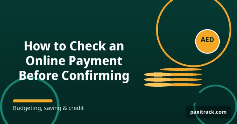 How to Check an Online Payment Before Confirming