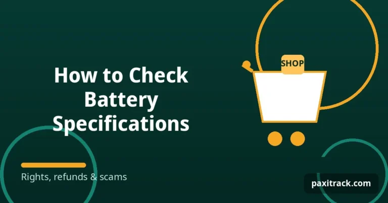 How to Check Battery Specifications